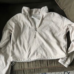 Calvin Klein Women's Light Tan Half-Zip Sweater